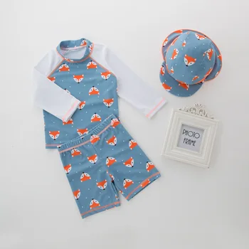 Baby Boys Two-piece Swimsuits Fox Character Swimwear 2020 New Arrival Children Cartoon Bathing Suits Blue Age For 2-7Y KS35
Baby Boys Two-piece Swimsuits Fox Character Swimwear 2020 New Arrival Children Cartoon Bathing Suits Blue Age For 2-7Y KS35