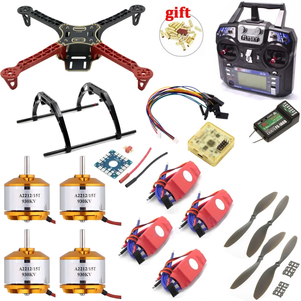 F330 PCB Frame Kit CC3D EVO Flight Controller Board XXD A2212 930KV Motor 20A Simonk ESC 8038 Props For Rc Quadcopter
F330 PCB Frame Kit CC3D EVO Flight Controller Board XXD A2212 930KV Motor 20A Simonk ESC 8038 Props For Rc Quadcopter
