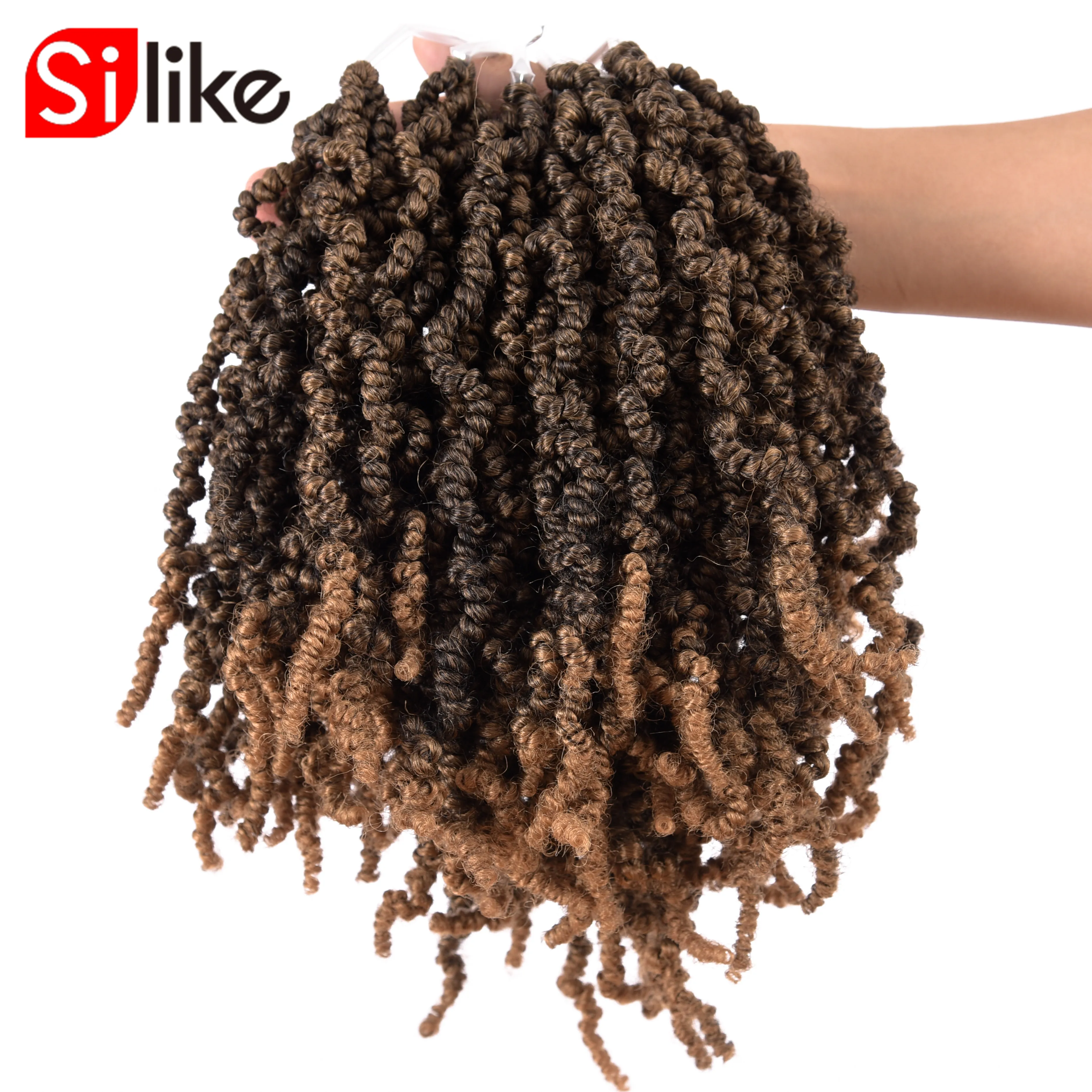 Silike Bomb Twist 10 inch Fluffy Passion Twists Synthetic Crotchet Braiding Hair Extensions Pre Stretched Ombre Crochet Braids
Silike Bomb Twist 10 inch Fluffy Passion Twists Synthetic Crotchet Braiding Hair Extensions Pre Stretched Ombre Crochet Braids