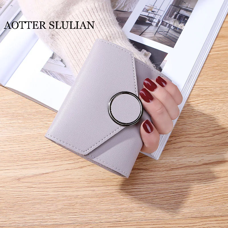 AOTTER SLULIAN Fashion Short Hasp Purse Small Clutch Buckle Card Holder Coin Purse Multi-functional Cute Wallets for Ladies Girl
AOTTER SLULIAN Fashion Short Hasp Purse Small Clutch Buckle Card Holder Coin Purse Multi-functional Cute Wallets for Ladies Girl
