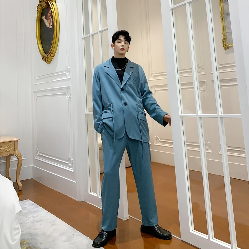 Men 2 Piece Suits Sets (jacket+pant) Male Streetwear Hip Hop Drawstring Loose Casual Blazer Jacket Coat Elastic Waist Trousers
Men 2 Piece Suits Sets (jacket+pant) Male Streetwear Hip Hop Drawstring Loose Casual Blazer Jacket Coat Elastic Waist Trousers