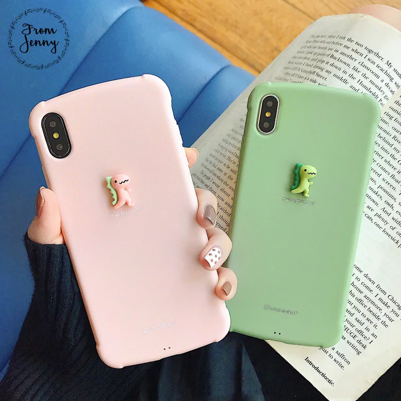 From Jenny Stereo cartoon little dinosaur for iPhone x xr xs max 6 6s 7 8 Plus matte phone silicone protection soft shell
From Jenny Stereo cartoon little dinosaur for iPhone x xr xs max 6 6s 7 8 Plus matte phone silicone protection soft shell