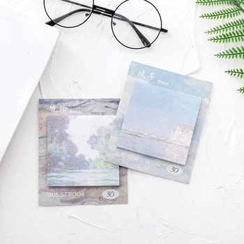 Creative Art Oil Painting Style Memo Pads Square Can Tear Many Times Notes Memo Pads Record Note Paper School Supplies
Creative Art Oil Painting Style Memo Pads Square Can Tear Many Times Notes Memo Pads Record Note Paper School Supplies