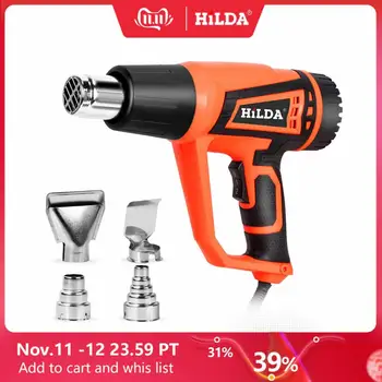 HILDA 2500W Heat Gun With adjustable 2 Temperatures Advanced Electric Hot Air Gun 220V Power Tool
HILDA 2500W Heat Gun With adjustable 2 Temperatures Advanced Electric Hot Air Gun 220V Power Tool
