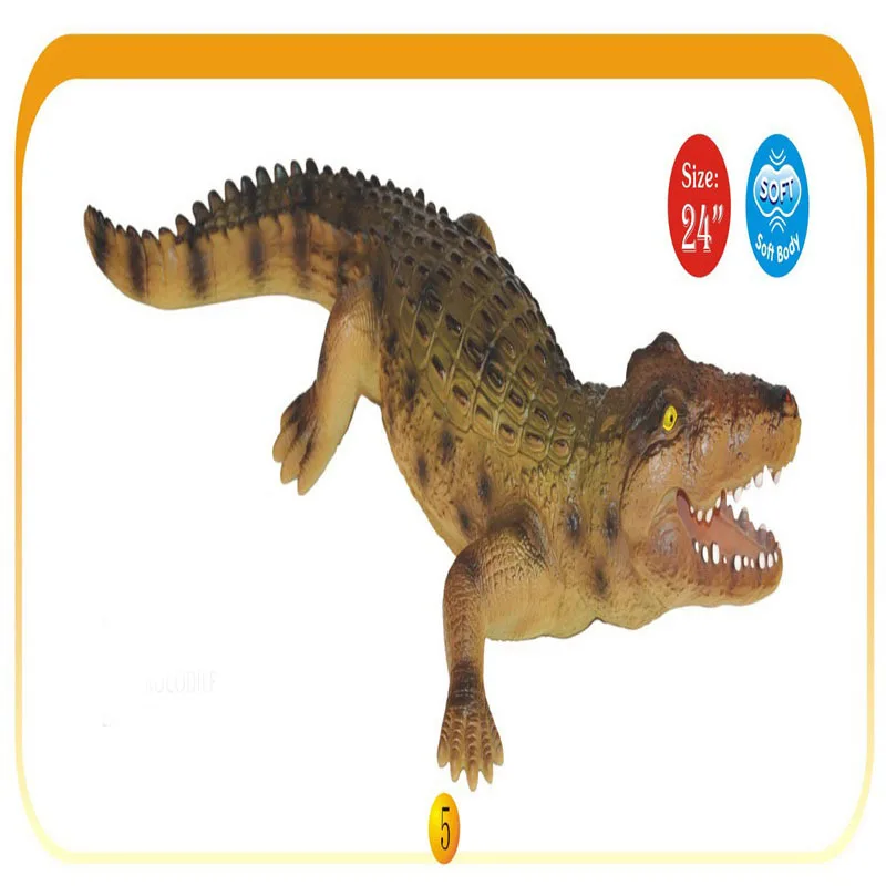 Children Model Sound Making Soft Silcone Crocodile Trick Toys Model Wild Animal World Simulated Crocodile Model
Children Model Sound Making Soft Silcone Crocodile Trick Toys Model Wild Animal World Simulated Crocodile Model