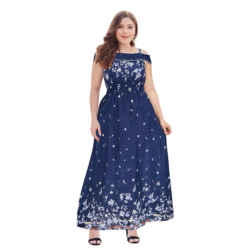 Joineles Plus Size 5XL Floral Print Women Maxi Dress Summer Cold Shoulder Smocked Waist Boho Dress Female Casual Vestidos New
Joineles Plus Size 5XL Floral Print Women Maxi Dress Summer Cold Shoulder Smocked Waist Boho Dress Female Casual Vestidos New