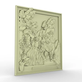 Jesus and believer relief 3D model STL format file CNC router ArtCAM Aspire Type3 JDpaint engraving carving file A2072
Jesus and believer relief 3D model STL format file CNC router ArtCAM Aspire Type3 JDpaint engraving carving file A2072