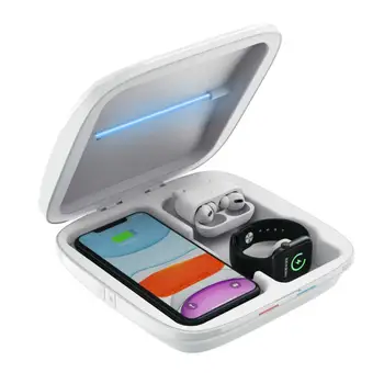 Smart Phone 4 in 1 Portable Disinfection UVC Lights Cell Phone 10W Cordless Fast Charger For Mobile Phones Keys Jewellery
Smart Phone 4 in 1 Portable Disinfection UVC Lights Cell Phone 10W Cordless Fast Charger For Mobile Phones Keys Jewellery