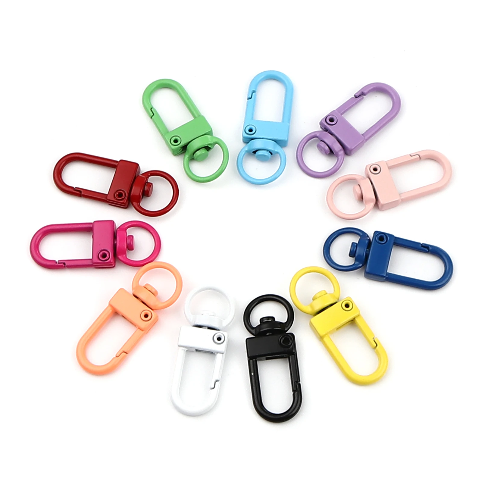 10 PCs Colorful Enamel Iron Based Alloy Keychain & Keyring Enamelled Swivel Lobster Clasp Keychain 34mm x 12mm For DIY Making
10 PCs Colorful Enamel Iron Based Alloy Keychain & Keyring Enamelled Swivel Lobster Clasp Keychain 34mm x 12mm For DIY Making