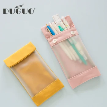 DUGUO cute stationery double dark buckle matte pencil bag simple mesh cloth creative small fresh learning office stationery bag
DUGUO cute stationery double dark buckle matte pencil bag simple mesh cloth creative small fresh learning office stationery bag