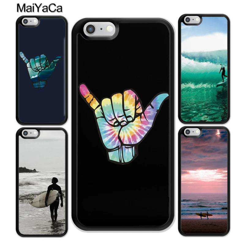 Чехол MaiYaCa Surfer Surf Hang Loose Shaka для iphone 12 mini 11 Pro Max X XR XS MAX SE 2020 6S 7 8 Plus 5S|Бамперы| |