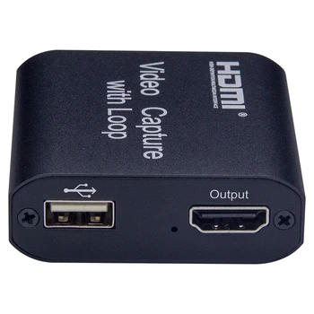4K HDMI To USB 2.0 Loop Out Graphics Capture Card Video Recording Box PC Game Live Streaming Video Recorder Mic In Audio Out
4K HDMI To USB 2.0 Loop Out Graphics Capture Card Video Recording Box PC Game Live Streaming Video Recorder Mic In Audio Out