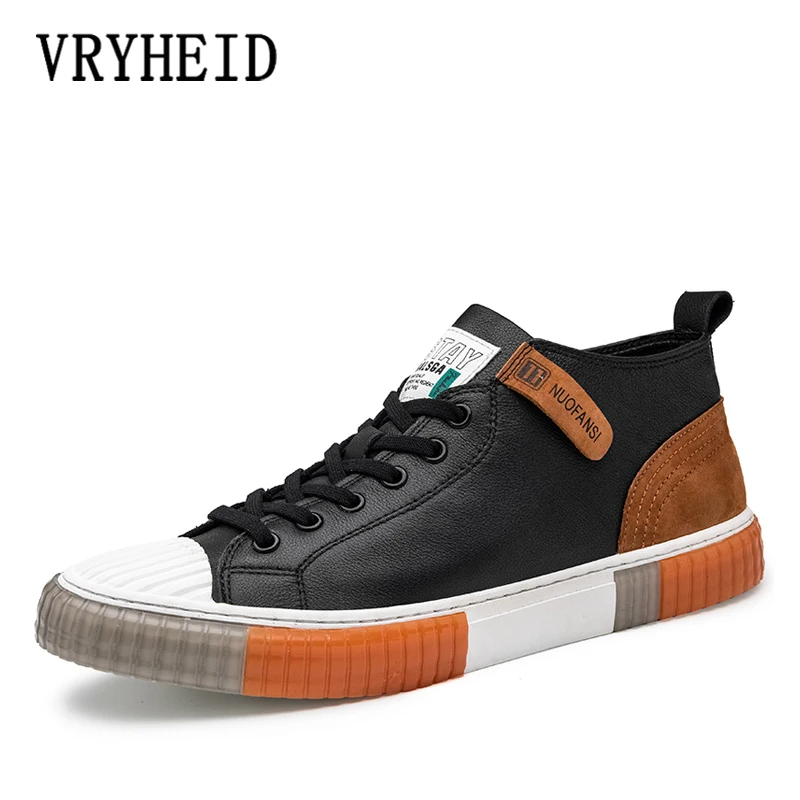 VRYHEID Men Casual Shoes 2020 Autumn Winter Comfy Lace-up Genuine Leather Men's Fashion Sneakers Man Classic High top Men Shoes
VRYHEID Men Casual Shoes 2020 Autumn Winter Comfy Lace-up Genuine Leather Men's Fashion Sneakers Man Classic High top Men Shoes