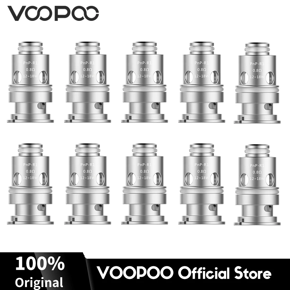 VOOPOO PnP-R1 Coils Atomizer Core Heads 0.8ohm for Vinci R X FINIC P18 DRAG Baby FIND Trio CALIBER P22 AIO Vape Dual Coils
VOOPOO PnP-R1 Coils Atomizer Core Heads 0.8ohm for Vinci R X FINIC P18 DRAG Baby FIND Trio CALIBER P22 AIO Vape Dual Coils