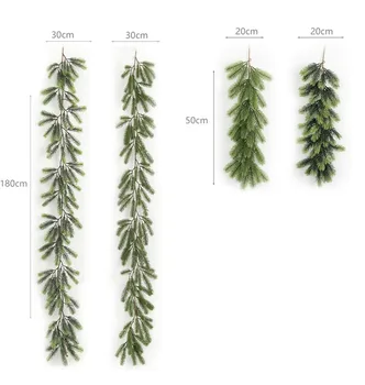 180cm 50cm PE plastic leaf Christmas Rattan Garland Pine Cones Hanging Fireplace Cane Xmas Tree Home Decor Artificial Green
180cm 50cm PE plastic leaf Christmas Rattan Garland Pine Cones Hanging Fireplace Cane Xmas Tree Home Decor Artificial Green