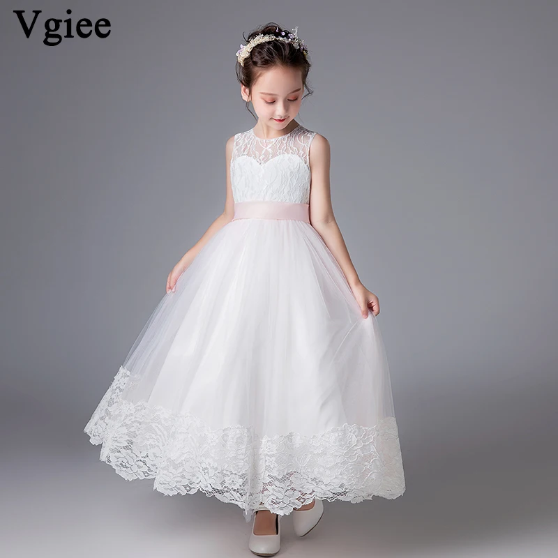 

Vgiee Little Girls Clothing for 4 To 10 Years Kids Dresses for Ankle-Length Girls Party and Wedding Baby Girl Clothes CC589