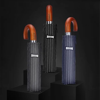 English Automatic Folding Umbrella Men Women 10K Strong Windproof Rain Umbrellas Anti UV Sun Protection Wooden Handle Paraguas
English Automatic Folding Umbrella Men Women 10K Strong Windproof Rain Umbrellas Anti UV Sun Protection Wooden Handle Paraguas