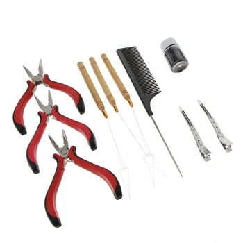 Hair Extensions Wig Pliers Tools Set Pulling Loop Needles Beads Ring Link Threader Kit
Hair Extensions Wig Pliers Tools Set Pulling Loop Needles Beads Ring Link Threader Kit