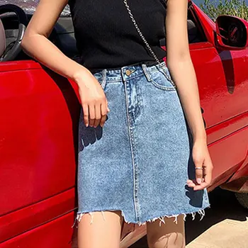 Female High Waist Denim Short 2020 Spring And Summer Short Skirt Skirt Female A-line Irregular Skirt
Female High Waist Denim Short 2020 Spring And Summer Short Skirt Skirt Female A-line Irregular Skirt