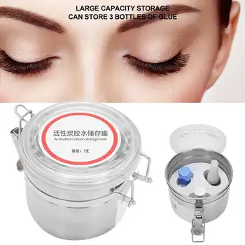 Eyelash Extension Glue Storage Tank Sealed Activated Carbon Glue Storage Jar Container Case Beauty Makeup Tool Accessories
Eyelash Extension Glue Storage Tank Sealed Activated Carbon Glue Storage Jar Container Case Beauty Makeup Tool Accessories