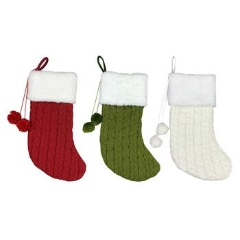 Christmas Stocking Large Xmas Stocking Non-woven Fabric Wool Short Floss Knitted Stocking for Christmas Decoration and Family
Christmas Stocking Large Xmas Stocking Non-woven Fabric Wool Short Floss Knitted Stocking for Christmas Decoration and Family