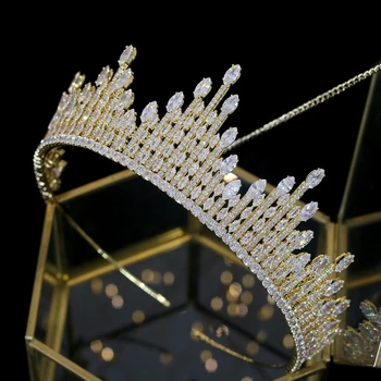 ASNORA High quality 3A zirconia super flash crystal crown Bridal Crown, wedding tiara, golden Crown, Tiara, hair jewelry
ASNORA High quality 3A zirconia super flash crystal crown Bridal Crown, wedding tiara, golden Crown, Tiara, hair jewelry