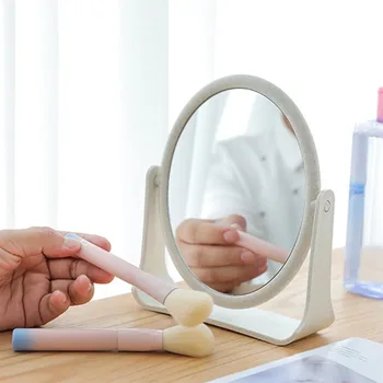 Desktop Oblong Plastic Makeup Mirror Two-sided Grain Color Decorative Bathroom Cosmetic Mirror
Desktop Oblong Plastic Makeup Mirror Two-sided Grain Color Decorative Bathroom Cosmetic Mirror