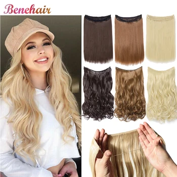 BENEHAIR Invisible Wire No Clips In Hair Extension Secret FishLine Hidden Halo Extension Fake Hair Synthetic Hairpiece For Women
BENEHAIR Invisible Wire No Clips In Hair Extension Secret FishLine Hidden Halo Extension Fake Hair Synthetic Hairpiece For Women