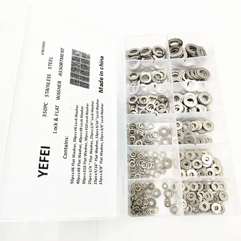 Stainless Steel Lock Flat Washer Nut Bolt Anti-corrosion Assortment Part Set Kit
Stainless Steel Lock Flat Washer Nut Bolt Anti-corrosion Assortment Part Set Kit