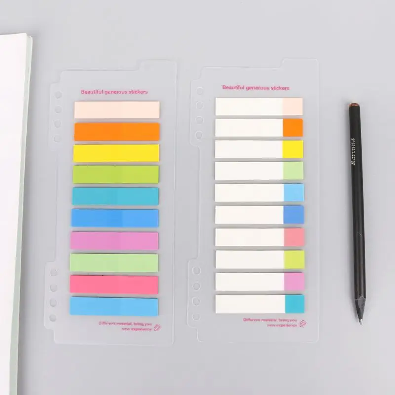 10 Colors PET 200 Sheets Index Tabs Flags Sticky Note Page Marker Stickers Stationery Office School Suppies
10 Colors PET 200 Sheets Index Tabs Flags Sticky Note Page Marker Stickers Stationery Office School Suppies
