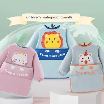 1PC Cartoon Baby Bibs Waterproof Long Sleeve Apron Feeding Smock Bib Kids Apron Painting Drawing Coat for Children Birthday Gift 
1PC Cartoon Baby Bibs Waterproof Long Sleeve Apron Feeding Smock Bib Kids Apron Painting Drawing Coat for Children Birthday Gift