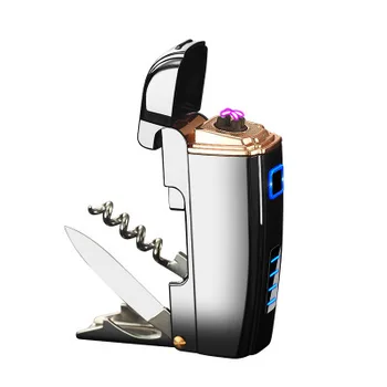 USB rechargeable multi-function double arc cigarette lighter, portable zinc alloy lighter, folding tool, free shipping
USB rechargeable multi-function double arc cigarette lighter, portable zinc alloy lighter, folding tool, free shipping
