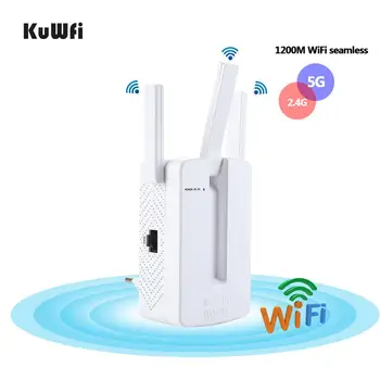 1200 Mbps Dual Band 2.4GHz & 5GHz WiFi Repeater WiFi Range Extender 3 Antennas Easy Setup Signal Booster AP Router Repeater Mode
1200 Mbps Dual Band 2.4GHz & 5GHz WiFi Repeater WiFi Range Extender 3 Antennas Easy Setup Signal Booster AP Router Repeater Mode