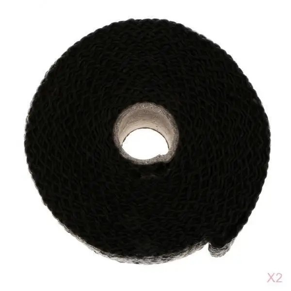 2 Rolls 50 Feet Black Fiberglass Exhaust Heat Wrap Roll For Motorcycle Manifold Header Pipe Heat Wrap Tape 2 Rolls 50 Feet Black Fiberglass Exhaust Heat Wrap Roll For Motorcycle Manifold Header Pipe Heat Wrap Tape