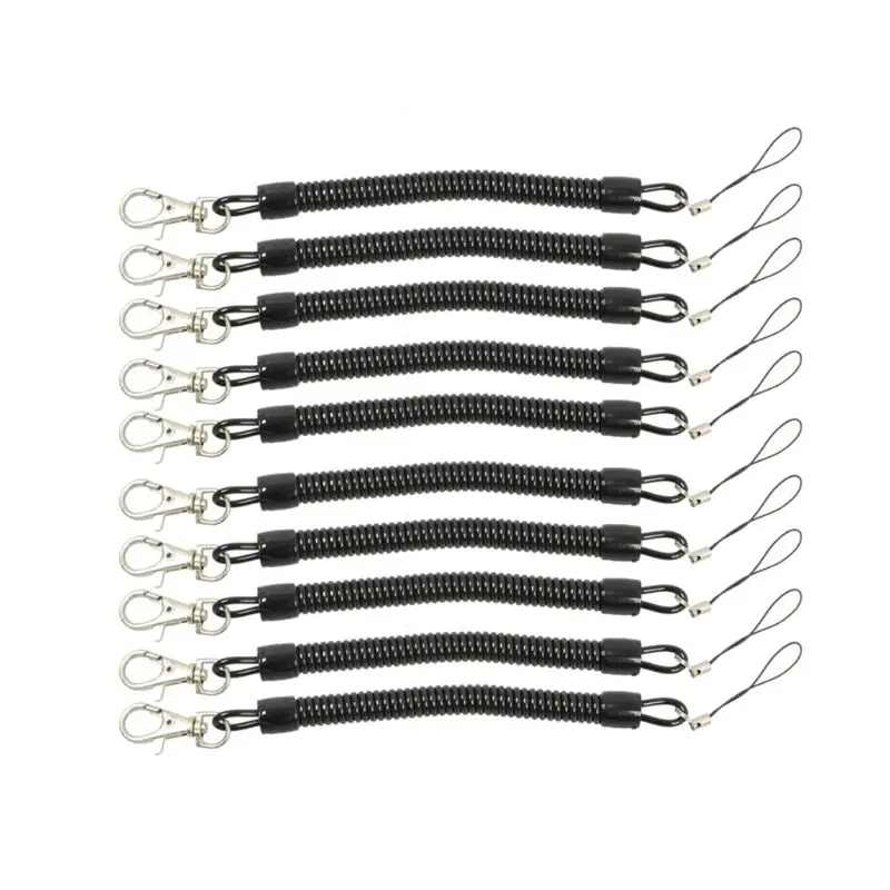 Free shipping 10Pcs Black Retractable Coil Cord Springs Keychain Swivel Lobster Clasp Keyring
Free shipping 10Pcs Black Retractable Coil Cord Springs Keychain Swivel Lobster Clasp Keyring