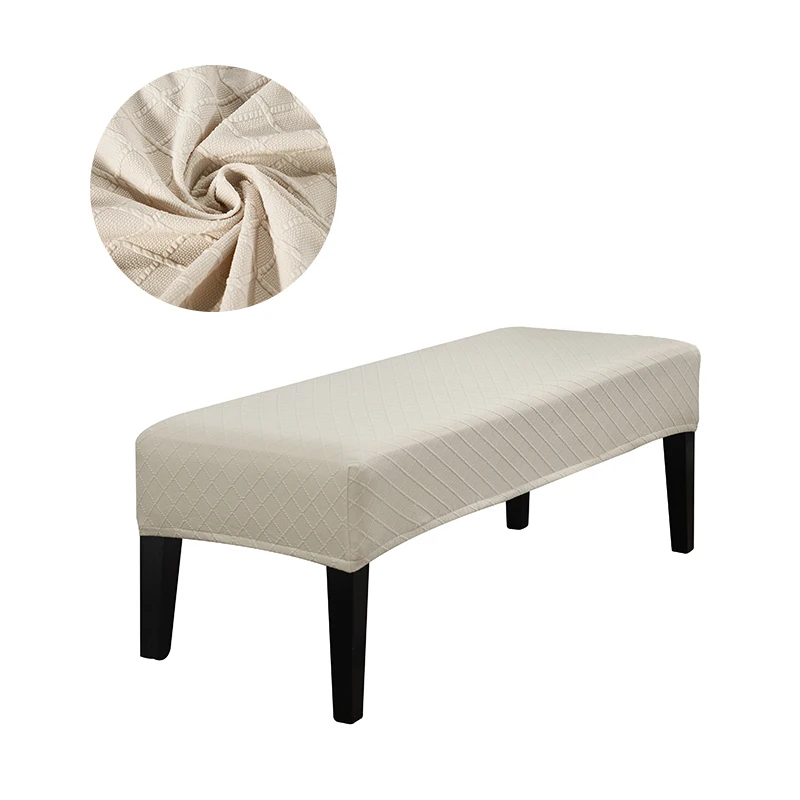 Housse de banc extensible en velours et Spandex, élastique, pour salle à manger, chaise, siège, hôtel, maison, salon, cuisine, chambre à coucher Housse de banc extensible en velours et Spandex, élastique, pour salle à manger, chaise, siège, hôtel, maison, salon, cuisine, chambre à coucher