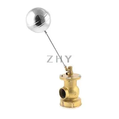 Tank Pool 4" PT Thread Liquid Level Sensor Stainless Steel Floating Ball