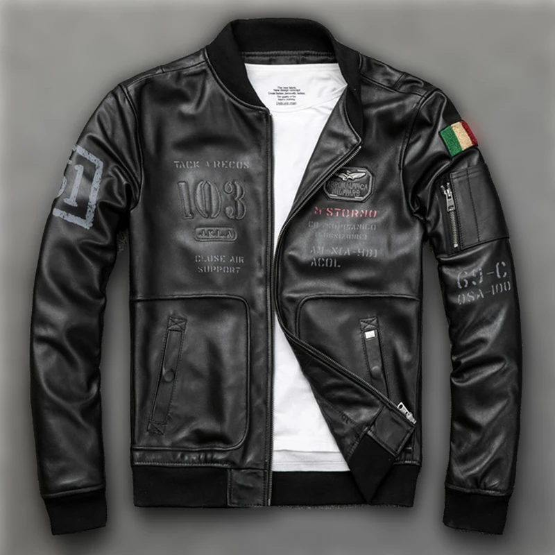 New Men's Youth Genuine Pure Natural Sheepskin Leather Jacket Flight Suit Cowhide Jacket Motorcycle Suit Leather Jacket Coat
New Men's Youth Genuine Pure Natural Sheepskin Leather Jacket Flight Suit Cowhide Jacket Motorcycle Suit Leather Jacket Coat