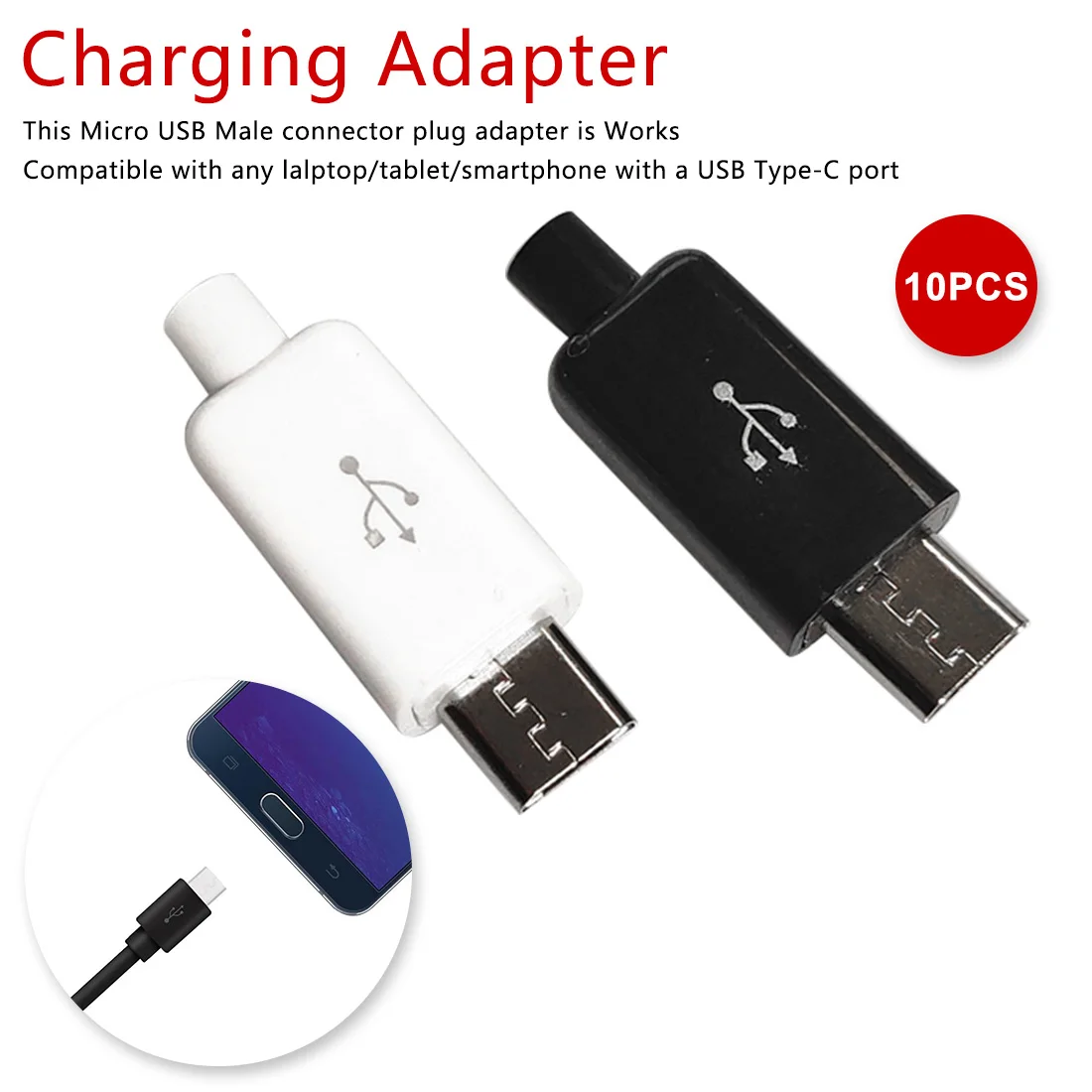 charging adapterCellphone line 10pcs Welded accessories for Micro USB Male connectorAndroid TYPE-C adapter mobile phone
charging adapterCellphone line 10pcs Welded accessories for Micro USB Male connectorAndroid TYPE-C adapter mobile phone