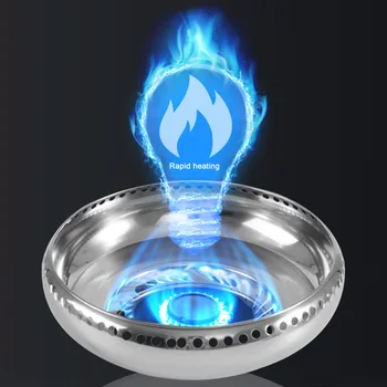 Outdoor Camping Double Layer Stainless Steel Gas Stove Cover Windproof Tools Cooking Accessories Gather Fire Pot Holder Kitchen
Outdoor Camping Double Layer Stainless Steel Gas Stove Cover Windproof Tools Cooking Accessories Gather Fire Pot Holder Kitchen