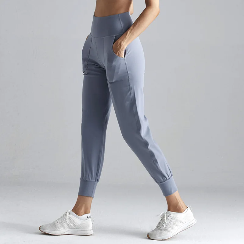 High Waist Workout Sport Joggers Pants Women Naked-feel Fabric Fitness Yoga Sweatpants With Two Side Pocket Pants For Women
High Waist Workout Sport Joggers Pants Women Naked-feel Fabric Fitness Yoga Sweatpants With Two Side Pocket Pants For Women