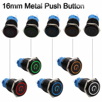 5V 12V 24V 220V Waterproof Metal push button switch power button LED light Panel Momentary Latching button
5V 12V 24V 220V Waterproof Metal push button switch power button LED light Panel Momentary Latching button