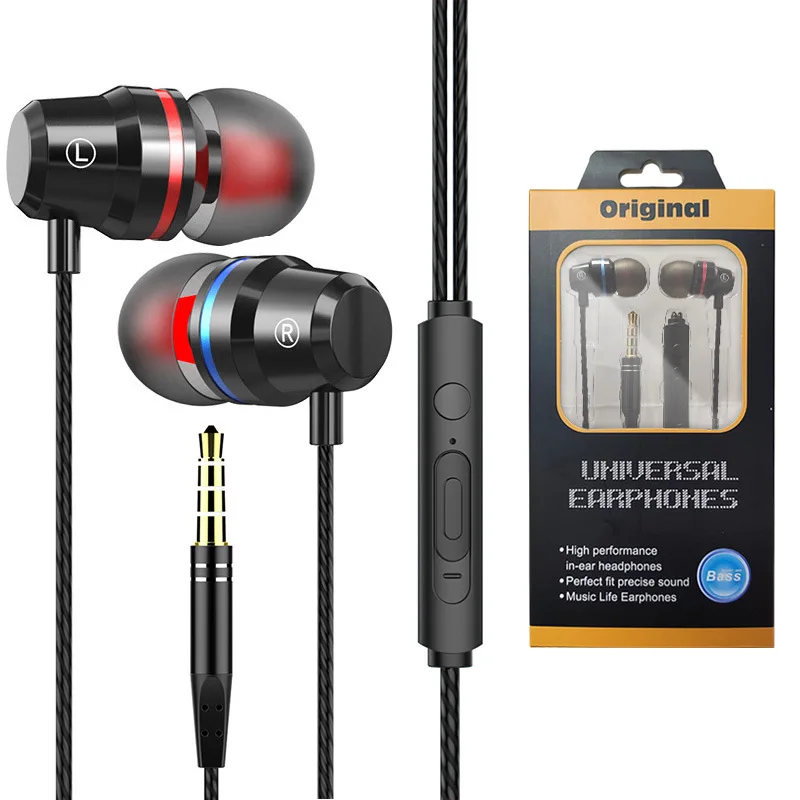 SEMVIS Metal Wired Headphones In-Ear Subwoofer for Android Phone Universal Wire Control with Wheat Headset Wholesale
SEMVIS Metal Wired Headphones In-Ear Subwoofer for Android Phone Universal Wire Control with Wheat Headset Wholesale