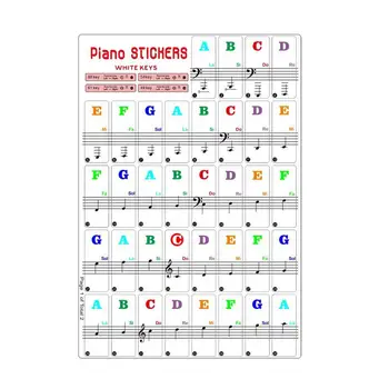 29x21cm Piano Keyboard Stickers Transparent Detachable Music Decal Notes Piano Keyboard Stickers For 49/61/76 Or 88 Keys
29x21cm Piano Keyboard Stickers Transparent Detachable Music Decal Notes Piano Keyboard Stickers For 49/61/76 Or 88 Keys