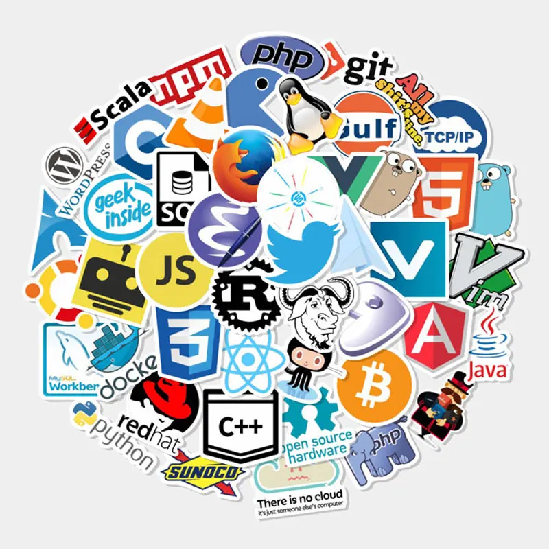 48Pcs New Programming Stickers Pack For On The Laptop Fridge Phone Skateboard Travel Suitcase Waterproof Sticker
48Pcs New Programming Stickers Pack For On The Laptop Fridge Phone Skateboard Travel Suitcase Waterproof Sticker