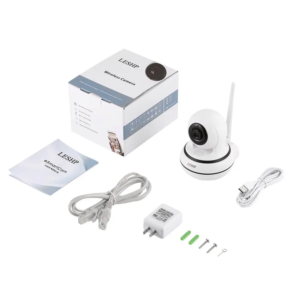 LESHP Home Security IP Camera Wireless WiFi Camera Two Way Audio Video Baby Monitor 960P HD Night Vision Motion Detection
LESHP Home Security IP Camera Wireless WiFi Camera Two Way Audio Video Baby Monitor 960P HD Night Vision Motion Detection
