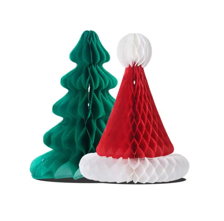 Christmas Tree Decoration Hat Green Trees Shaped Hanging Ornament Honeycomb Shape Xmas Hats Festival Party Decor Accessories SN
Christmas Tree Decoration Hat Green Trees Shaped Hanging Ornament Honeycomb Shape Xmas Hats Festival Party Decor Accessories SN
