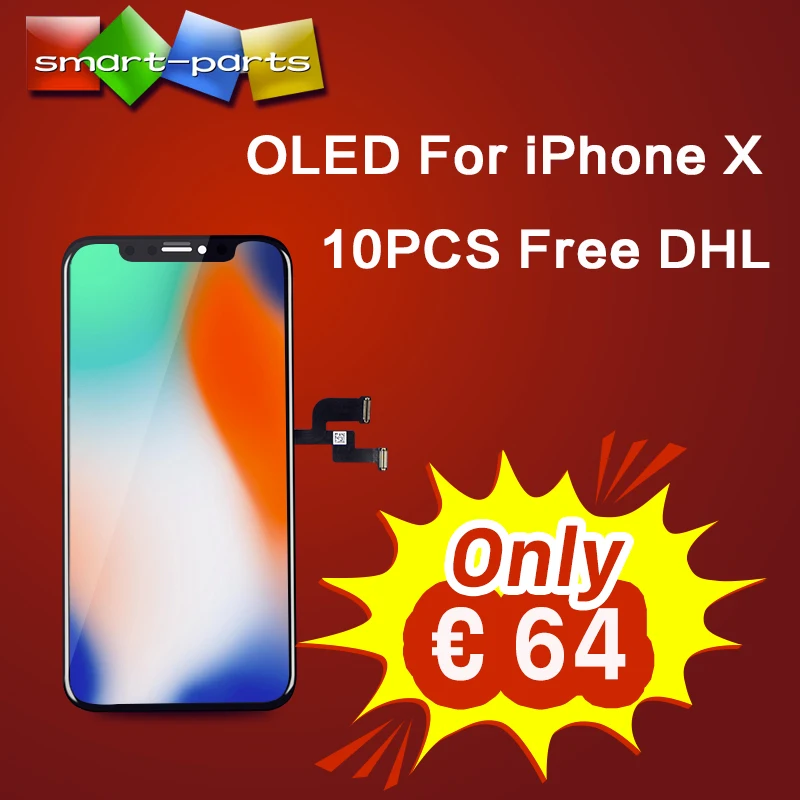 10PCS High Quality LCD For iPhone X Rigid Hard OLED Display Screen Replacement with 3D Touch Digitizer Assembly Free DHL
10PCS High Quality LCD For iPhone X Rigid Hard OLED Display Screen Replacement with 3D Touch Digitizer Assembly Free DHL