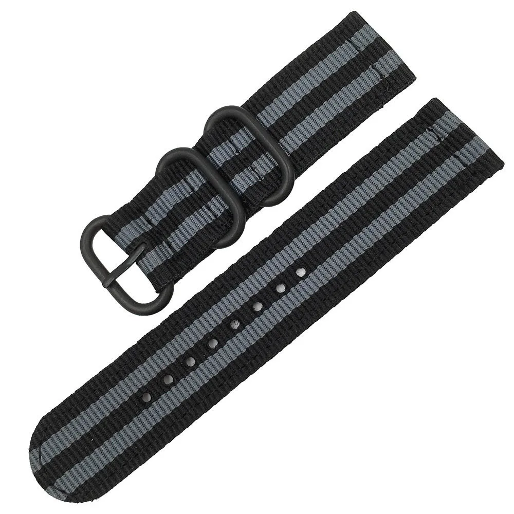 7 Colors Watchband Nylon Strap Black Ring Buckle 18mm 20mm 22mm 24mm Striped Replacement Band Watch Accessories
7 Colors Watchband Nylon Strap Black Ring Buckle 18mm 20mm 22mm 24mm Striped Replacement Band Watch Accessories