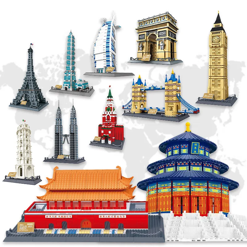 Wange City 2019 Compatible Architecture Taj Mahal London Paris Town Bridge Building Blocks Children Assemble Bricks Toys
Wange City 2019 Compatible Architecture Taj Mahal London Paris Town Bridge Building Blocks Children Assemble Bricks Toys